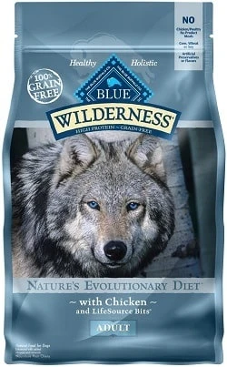 Blue Buffalo Wilderness High Protein Grain Free, Natural Adult Dry Dog Food