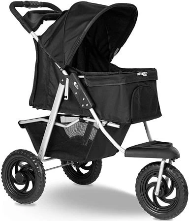 Paws & Pals Deluxe 3-Wheels Foldable Pet Stroller