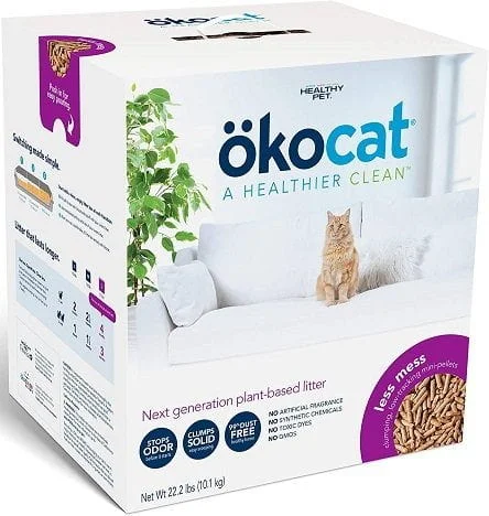 Okocat Less Mess Natural Wood Clumping Cat Litter