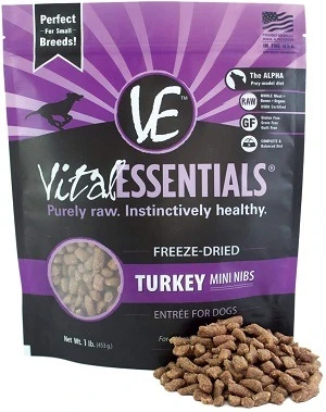 Vital Essentials Freeze-Dried Mini Nibs Grain Free Limited Ingredient Dog Entrée