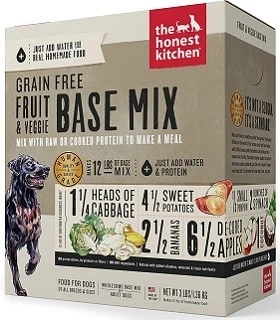 The Honest Kitchen Human Grade Dehydrated Grain Free Fruit & Veggie Base Mix