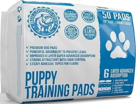 Bulldogology Pet Solutions Premium Puppy Pee Pads